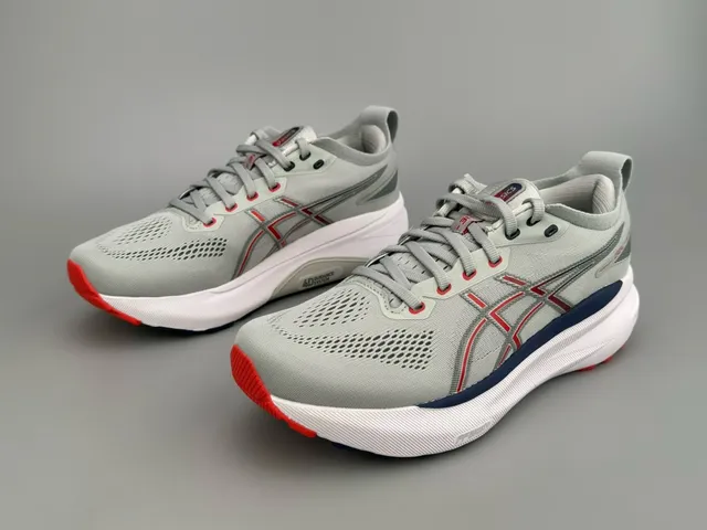 ASICS Gel-Kayano 31 Gris clair rouge marine chaussures de course 2