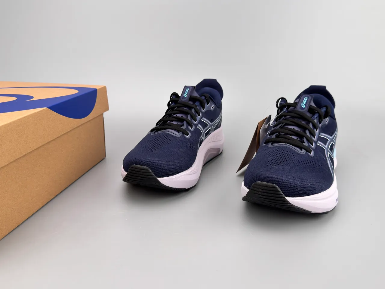ASICS Gel-Kayano 32 Navy and Light Blue Running Shoes 3