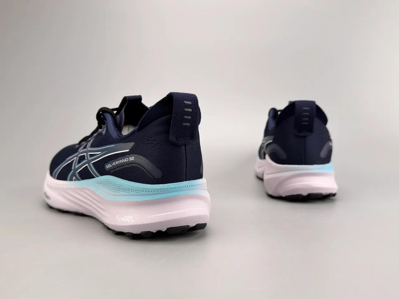 ASICS Gel-Kayano 32 Navy and Light Blue Running Shoes 4