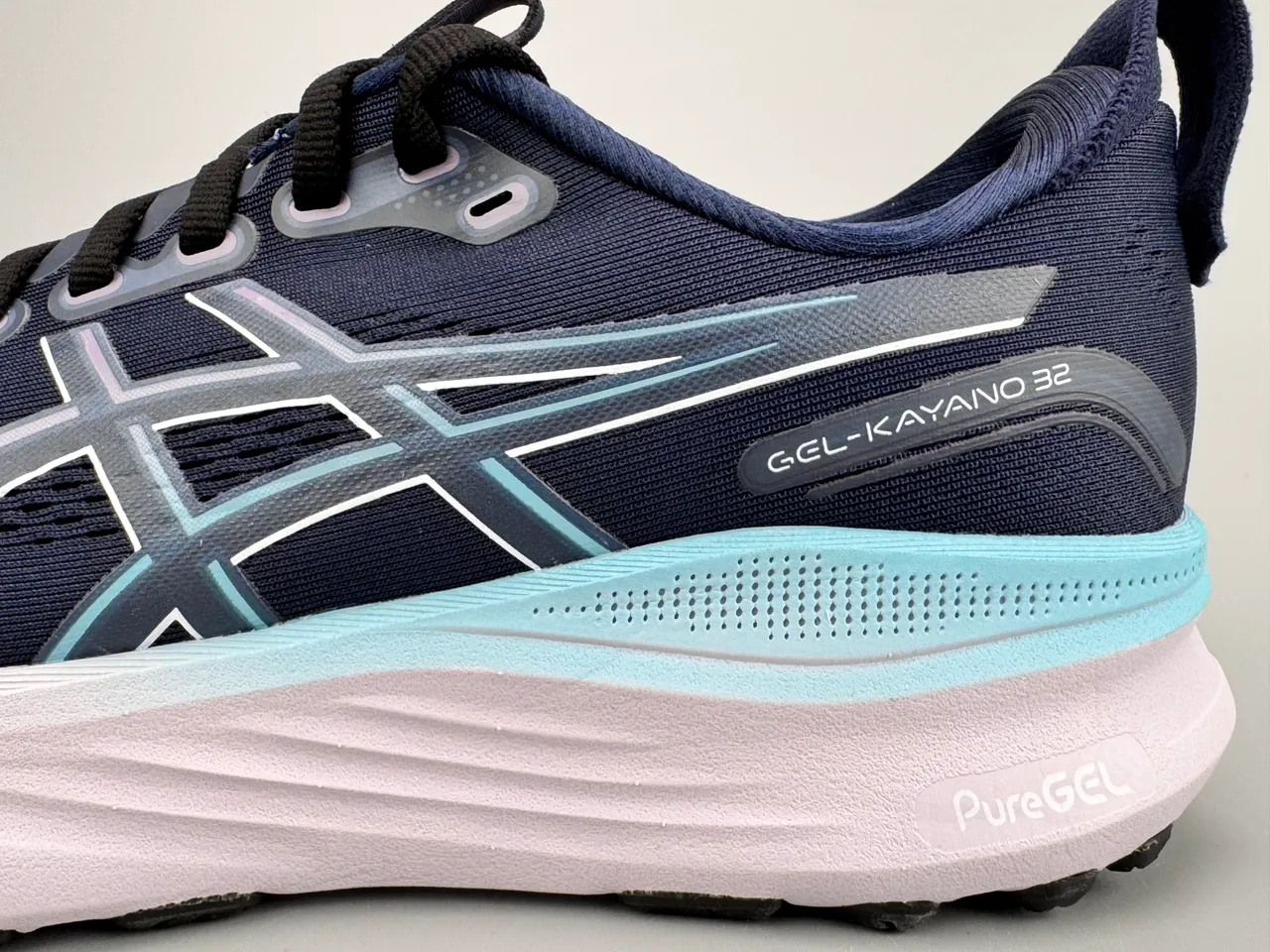 ASICS Gel-Kayano 32 Navy and Light Blue Running Shoes 5