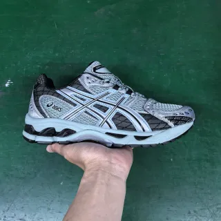 ASICS Gel-Kayano Silver and Black Running Shoes