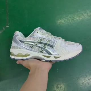 ASICS Gel-Kayano White Silver Black Running Shoes