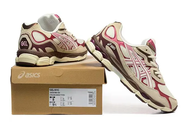 Tênis Lifestyle ASICS Gel-Lyte III Burgundy Beige 6