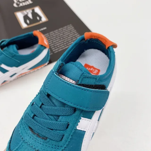 ASICS Tiger Corsair Teal White Orange chaussures lifestyle 4