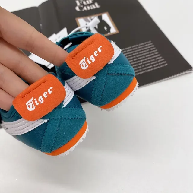 ASICS Tiger Corsair Teal White Orange chaussures lifestyle 6