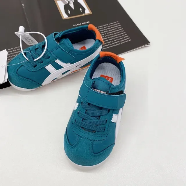 ASICS Tiger Corsair Teal White Orange chaussures lifestyle 7