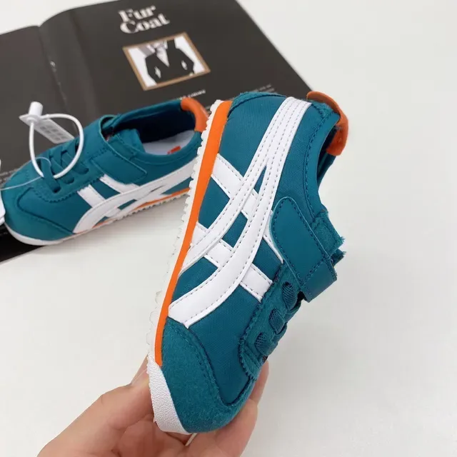 ASICS Tiger Corsair Teal White Orange chaussures lifestyle 8