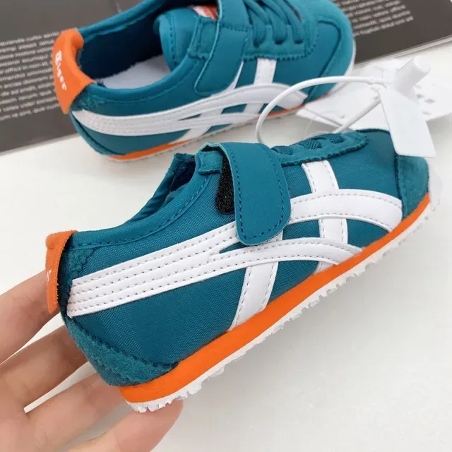 ASICS Tiger Corsair Teal White Orange chaussures lifestyle 11