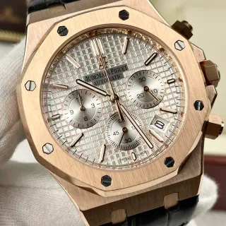 Audemars Piguet Royal Oak Offshore Rose Gold Tapisserie Dial Mechanical Watch