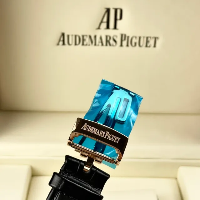 Audemars Piguet Royal Oak Offshore Rose Gold Tapisserie Dial Mechanical Watch 2