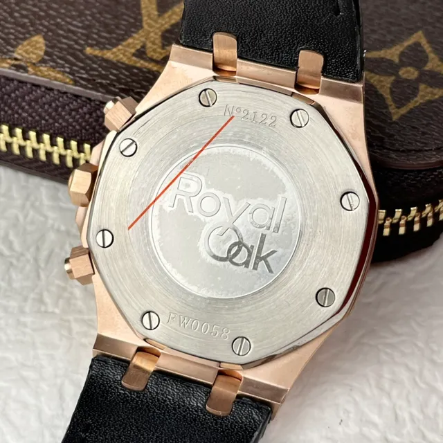 Audemars Piguet Royal Oak Offshore Rose Gold Tapisserie Dial Mechanical Watch 3