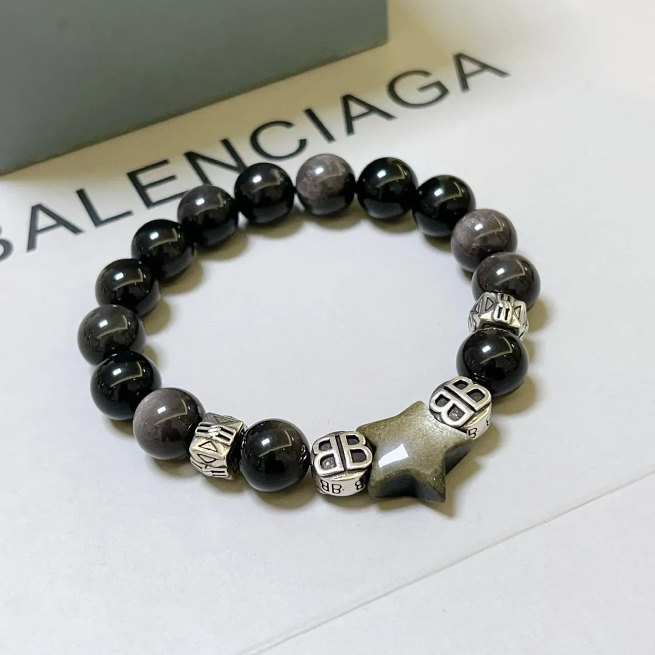 Balenciaga BB Charm Star Bracelet à perles 6