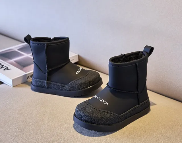 Balenciaga Bottes de neige beige blanc à la cheville avec fermeture éclair latérale 6