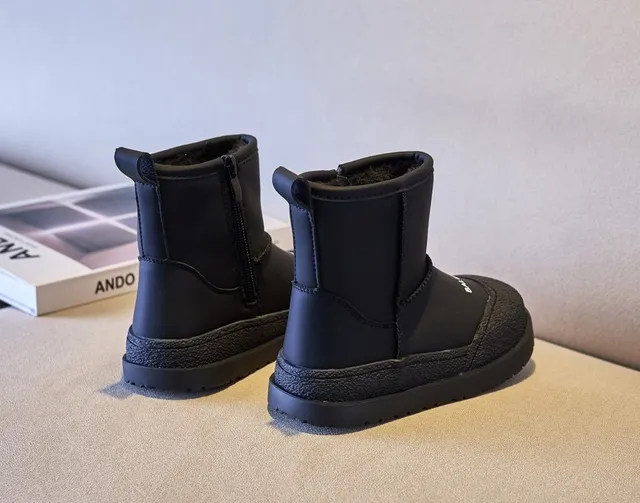 Balenciaga Bottes de neige beige blanc à la cheville avec fermeture éclair latérale 7