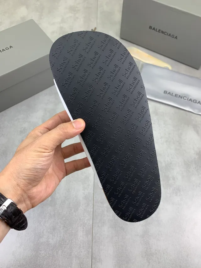 Balenciaga Defender Sandales Casual à triple bride blanches 2