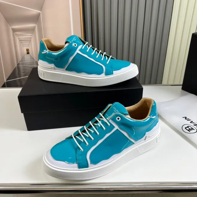Balenciaga Lifestyle Sneaker Tênis Turquesa e Branco Low-Top 7