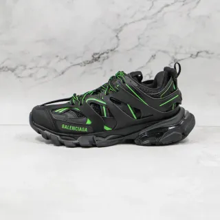 Balenciaga Runner zapatillas negras y verde neón chunky