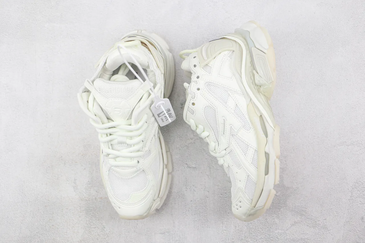 Balenciaga Runner Off-White Layered Cage Chunky Sneakers 3