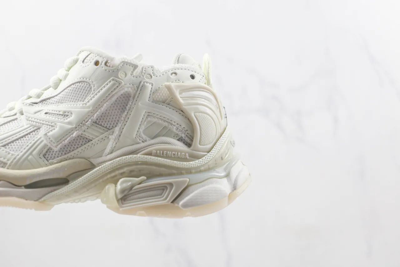 Balenciaga Runner Off-White Layered Cage Chunky Sneakers 7