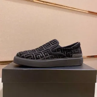 Balenciaga Speed Trainer Black Monogram Slip-On Lifestyle Sneakers