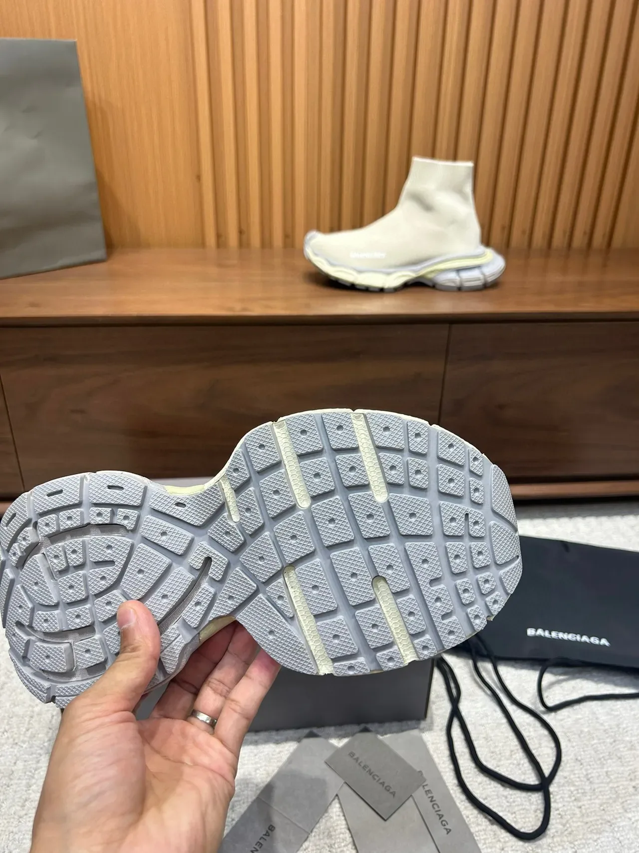 Balenciaga Speed Trainer Off-White Sock-Fit Lifestyle Sneakers 2