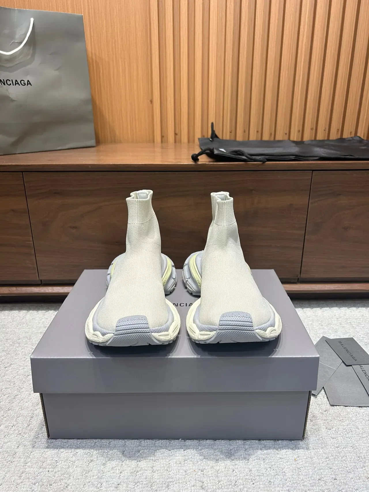 Balenciaga Speed Trainer Off-White Sock-Fit Lifestyle Sneakers 9
