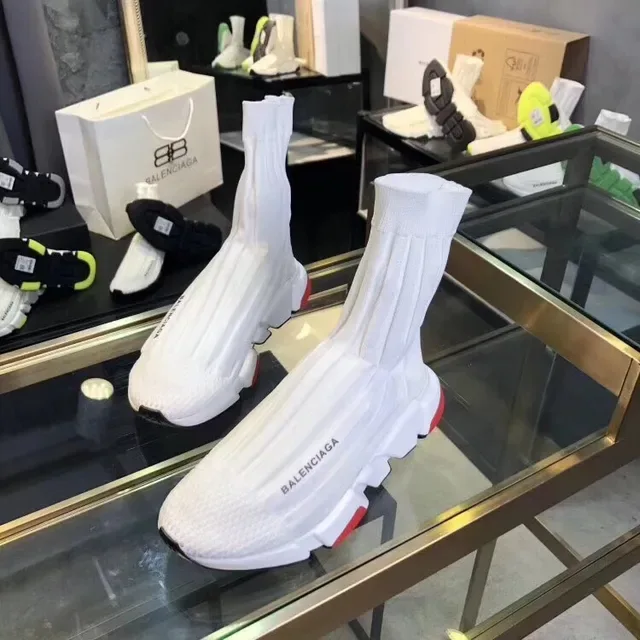 Balenciaga Speed Trainer সাদা কালো লাল লাইফস্টাইল স্নিকার 2