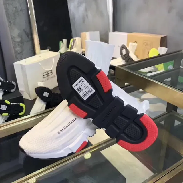 Balenciaga Speed Trainer সাদা কালো লাল লাইফস্টাইল স্নিকার 3
