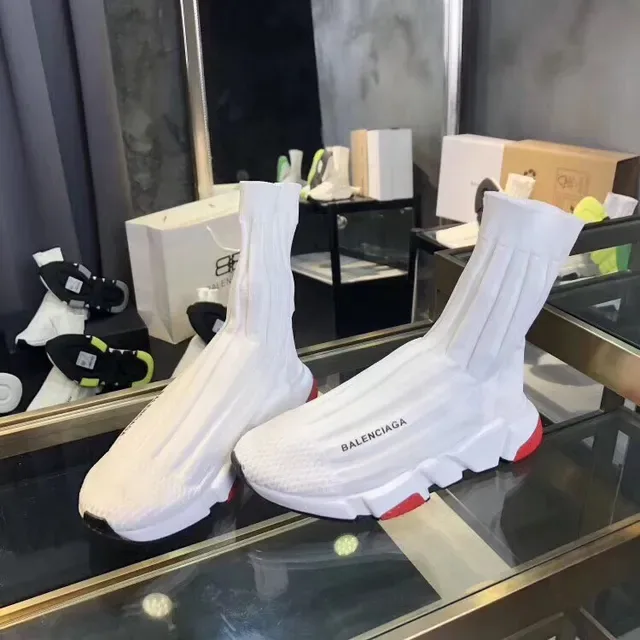 Balenciaga Speed Trainer সাদা কালো লাল লাইফস্টাইল স্নিকার 5