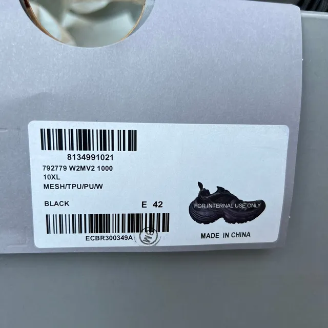 Balenciaga Tire 12 কালো চাঙ্কি স্নিকার 3