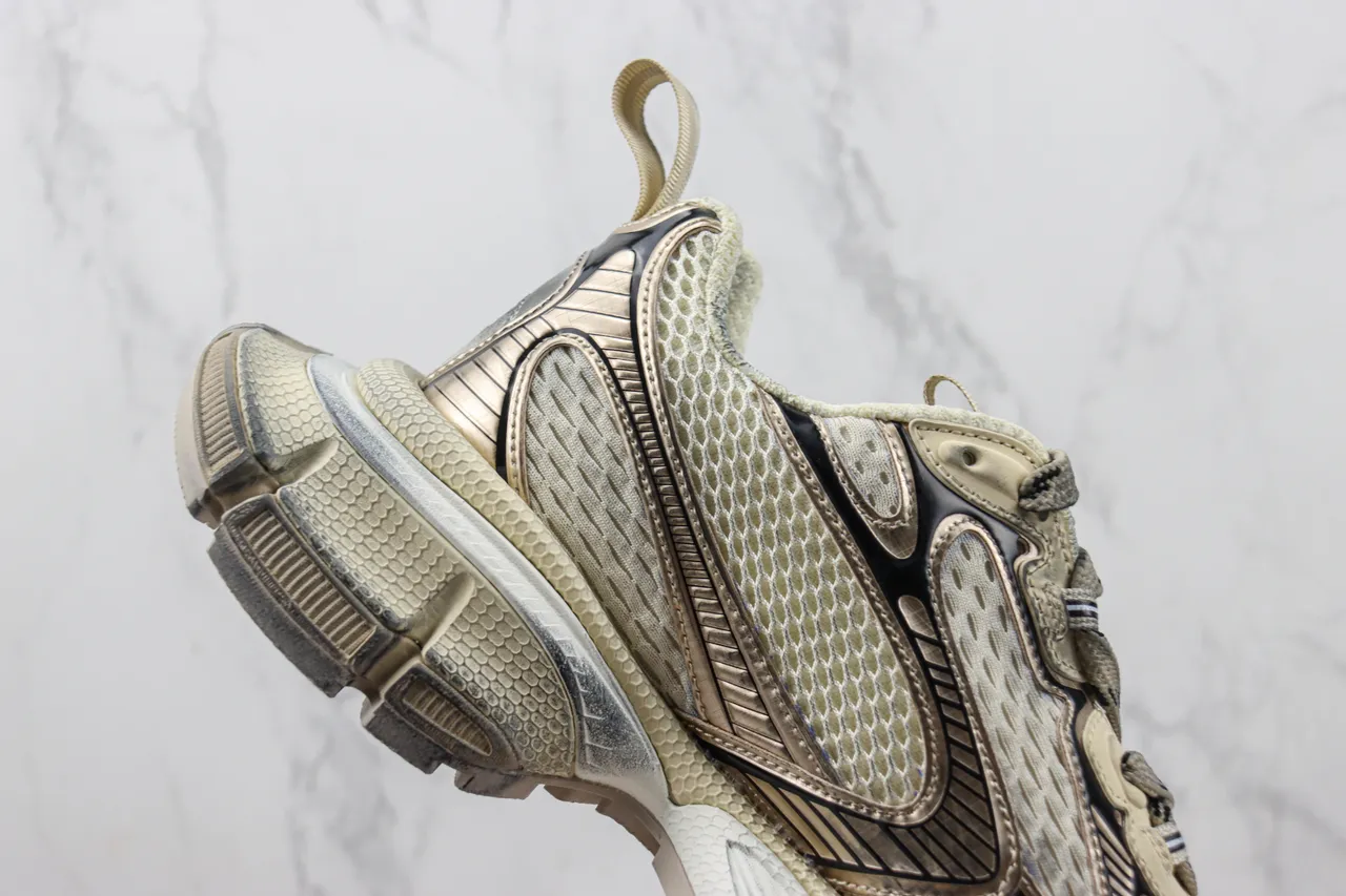 Balenciaga Track Trainer Beige Silver Chunky Sneakers 5