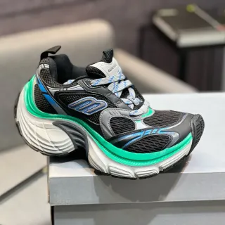 Balenciaga Track Trainer أسود أخضر أزرق سميك حذاء رياضي