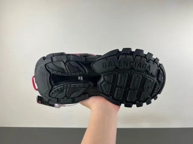 Balenciaga Track Trainer Chaussures Chunky Noir Multicolore Lacets 9