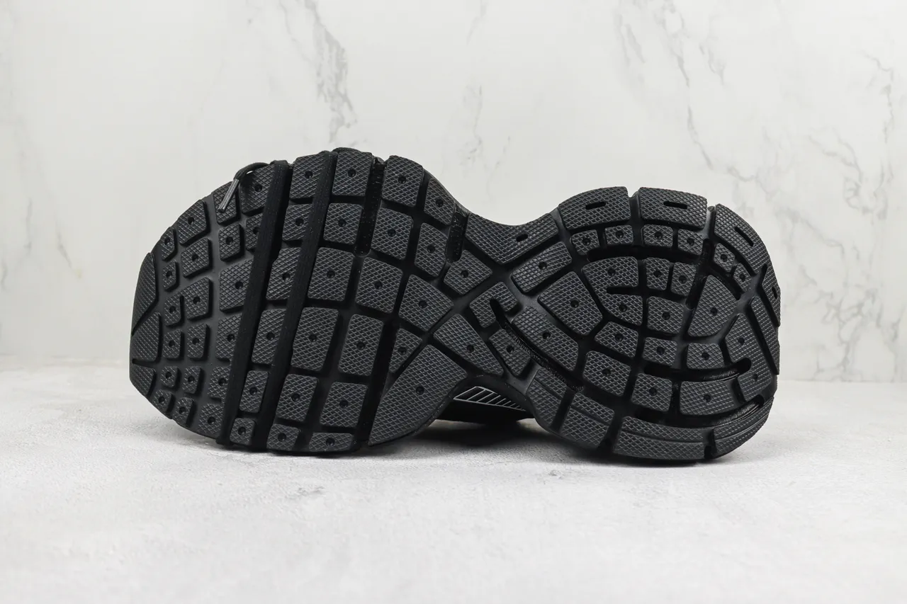 Balenciaga Track Trainer أحذية رياضية سوداء فضية سميكة 8
