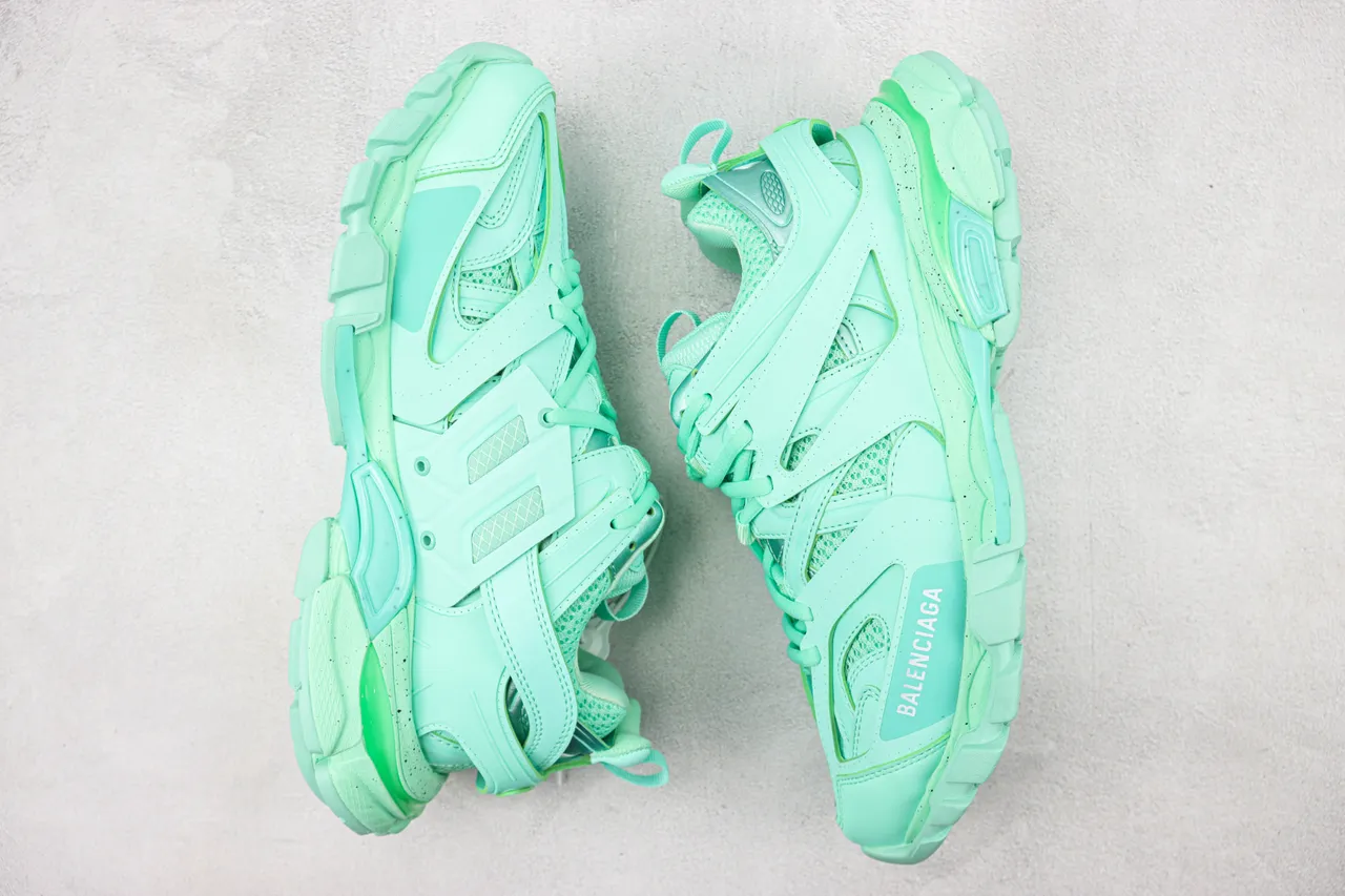 Balenciaga Track Trainer Tênis Chunky Verde Menta 2