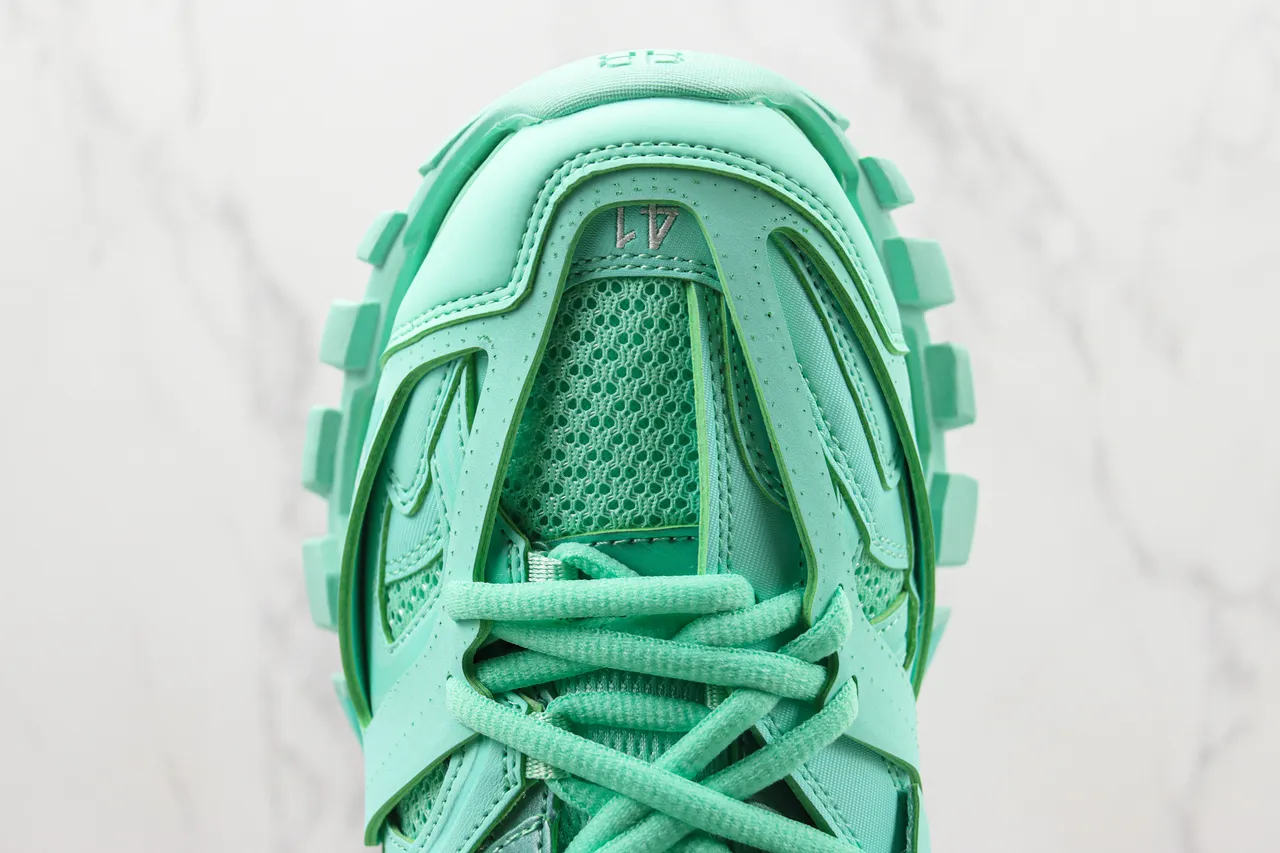 Balenciaga Track Trainer Tênis Chunky Verde Menta 6