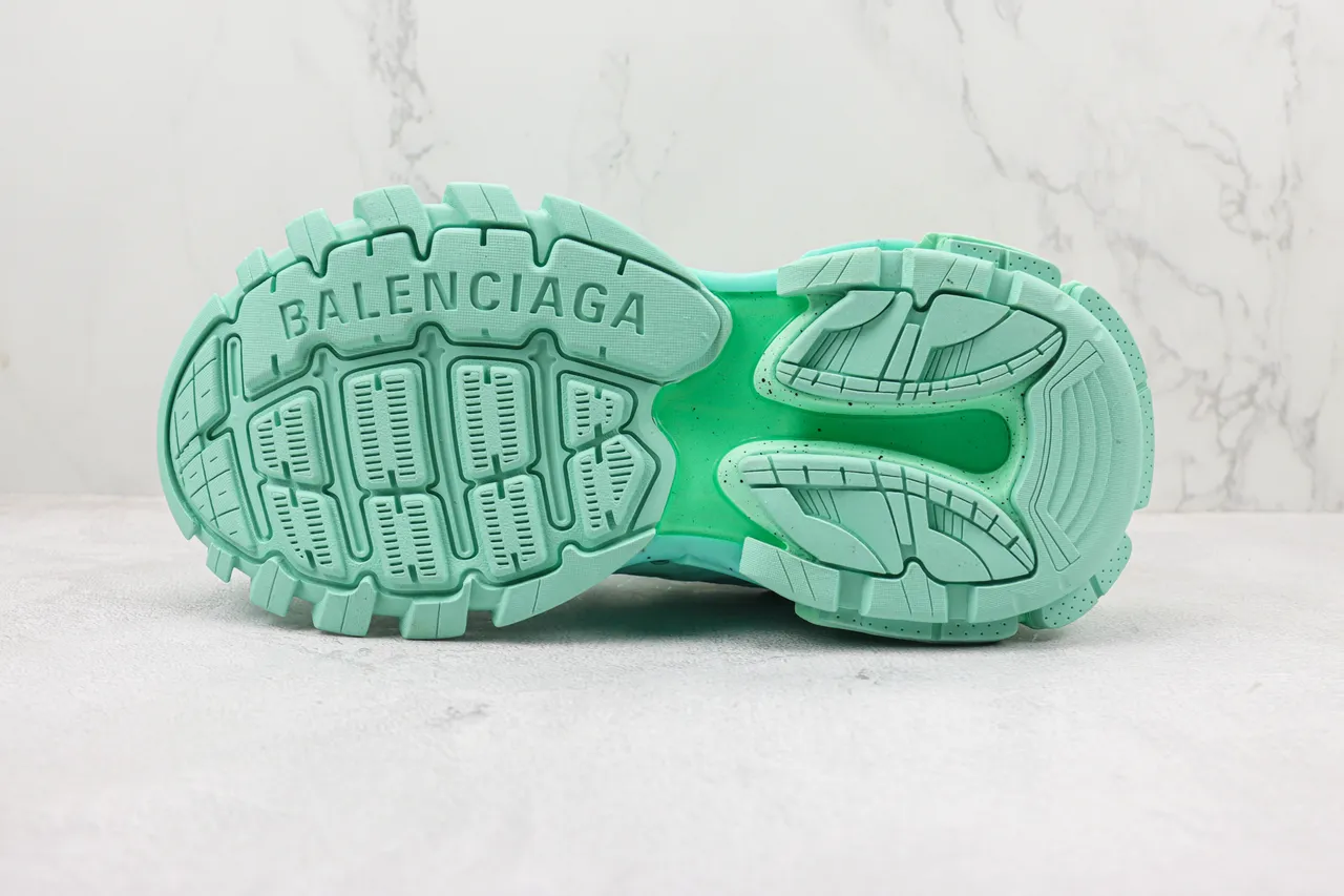 Balenciaga Track Trainer Tênis Chunky Verde Menta 8