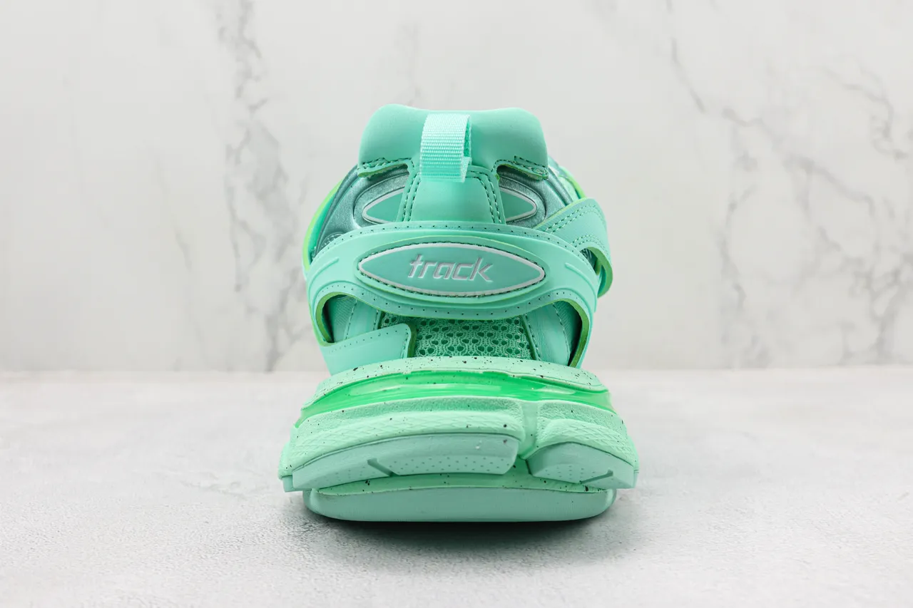 Balenciaga Track Trainer Tênis Chunky Verde Menta 9