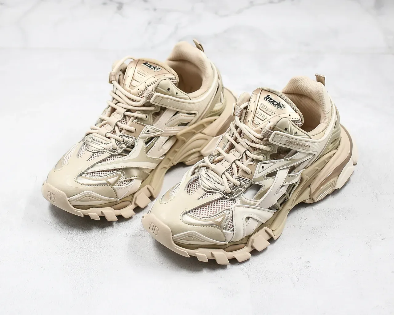 Balenciaga Track Trainer Off-White Beige sneakers chunky 7