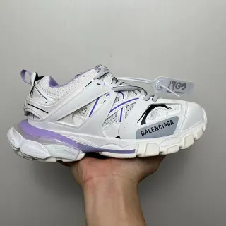 Balenciaga Track Trainer zapatillas chunky blancas y lavanda