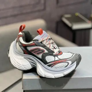 Balenciaga Track Trainer حذاء رياضي أبيض رمادي أحمر سميك الحفة