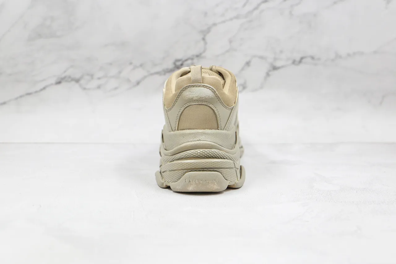Balenciaga Triple S Beige Chunky Sneakers 2