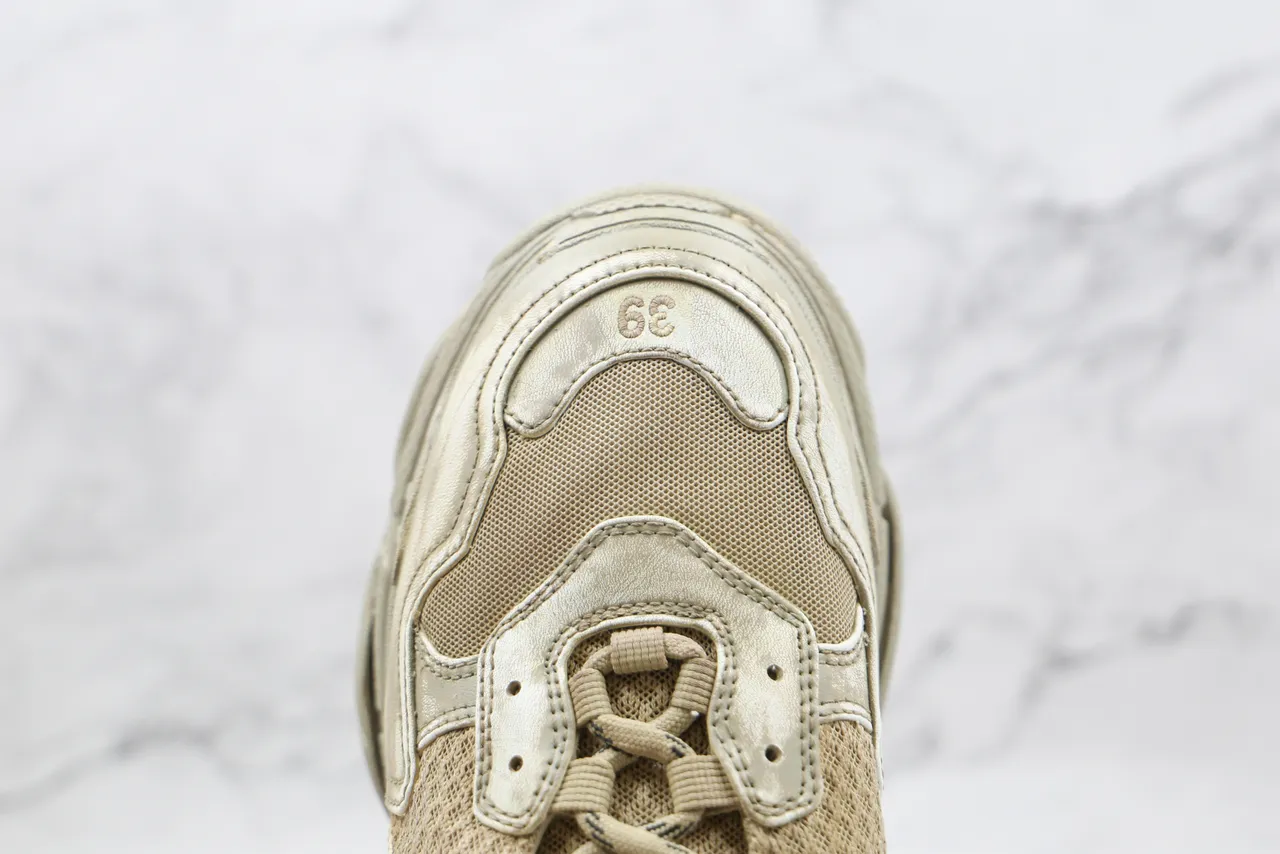 Balenciaga Triple S Beige Chunky Sneakers 5