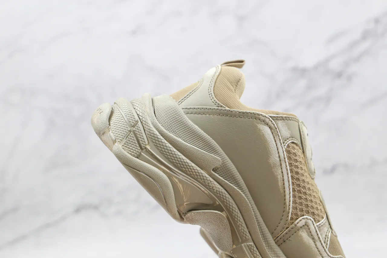 Balenciaga Triple S Beige Chunky Sneakers 6