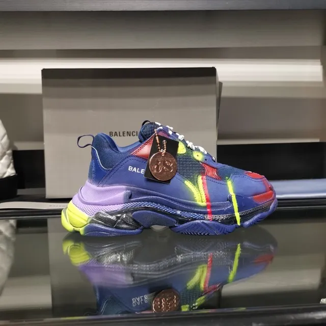 Balenciaga Triple S Multicolor Graffiti Chunky Sneakers 1