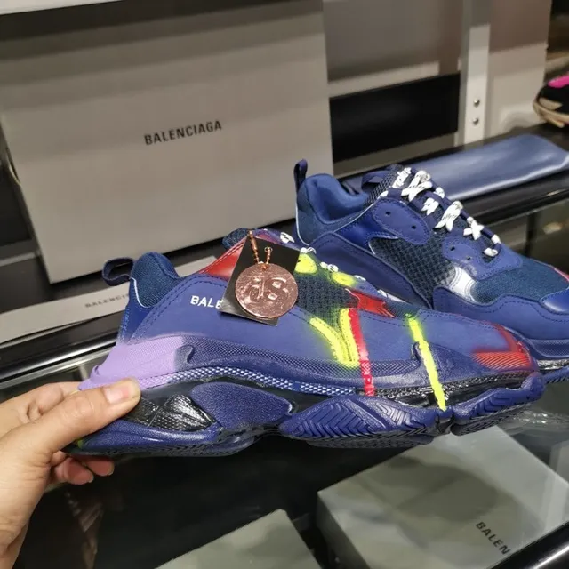 Balenciaga Triple S Multicolor Graffiti Chunky Sneakers 4