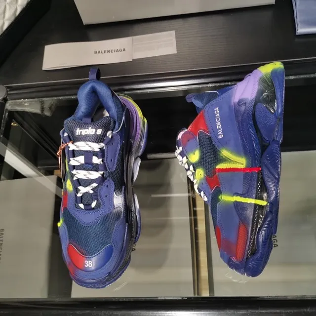 Balenciaga Triple S Multicolor Graffiti Chunky Sneakers 5
