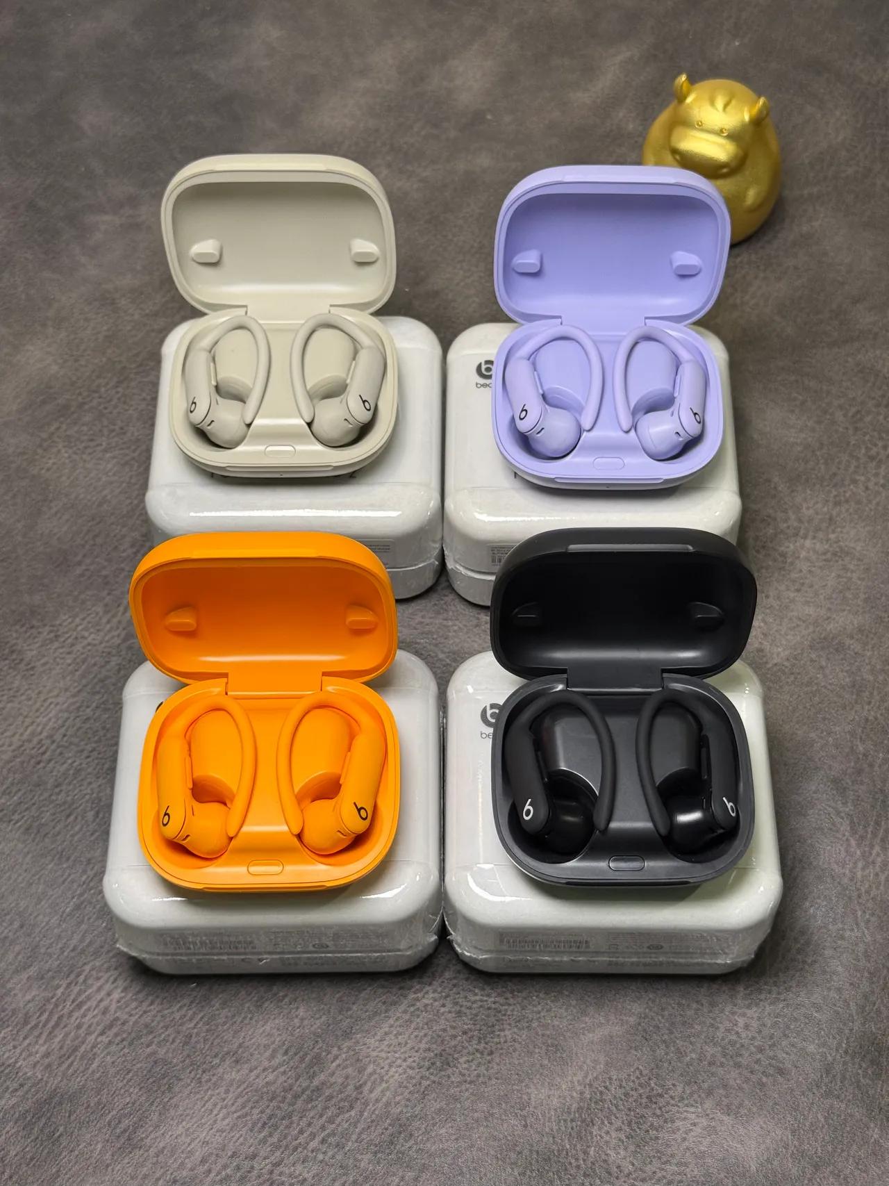 Beats Powerbeats Pro 2 Beige White Compact Rounded Case Matte Finish TWS Earbuds 9