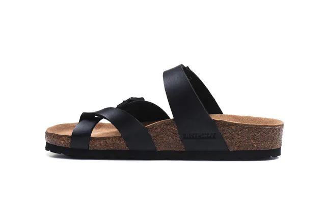 Birkenstock Arizona Sandales casuales en cuir noir 4