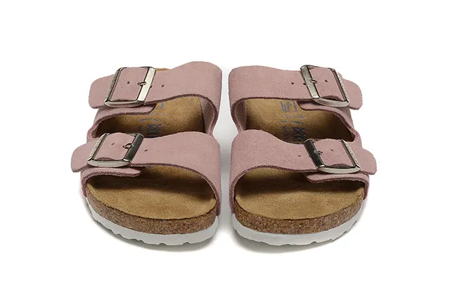 Birkenstock Arizona وردي غباري صنادل كاجوال 3